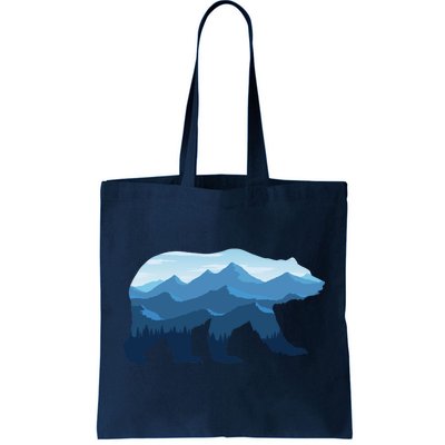 Bear Double Exposure Surreal Wildlife Tote Bag