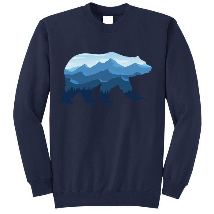 Bear Double Exposure Surreal Wildlife Tall Sweatshirt