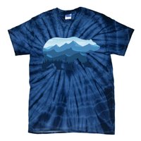 Bear Double Exposure Surreal Wildlife Tie-Dye T-Shirt