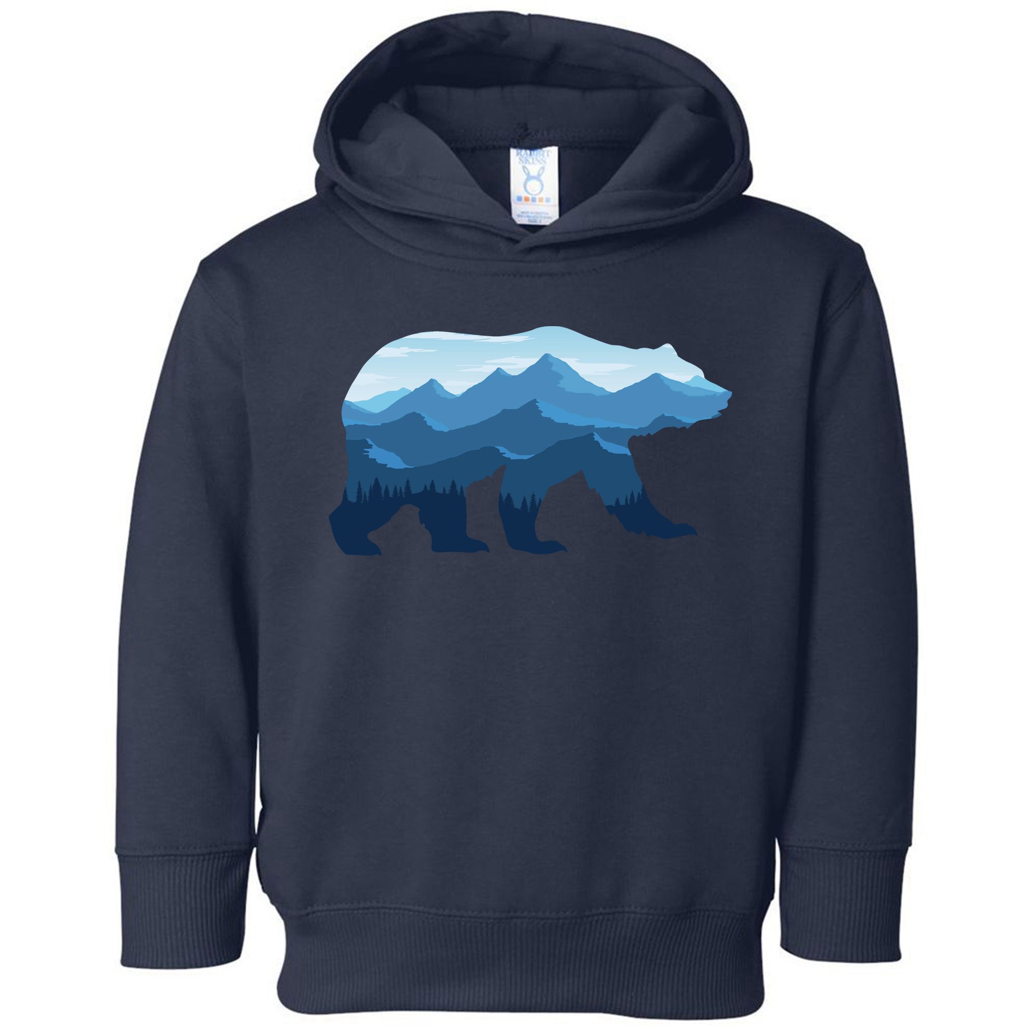 Bear Double Exposure Surreal Wildlife Toddler Hoodie