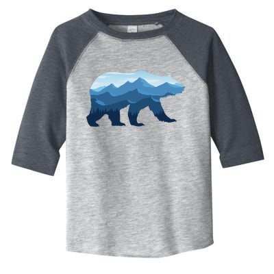 Bear Double Exposure Surreal Wildlife Toddler Fine Jersey T-Shirt