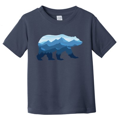 Bear Double Exposure Surreal Wildlife Toddler T-Shirt