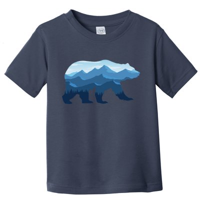 Bear Double Exposure Surreal Wildlife Toddler T-Shirt