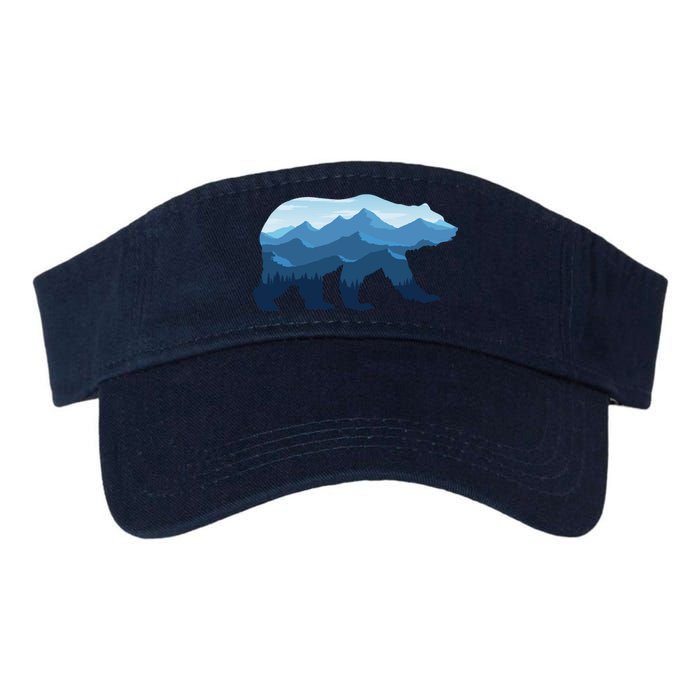 Bear Double Exposure Surreal Wildlife Valucap Bio-Washed Visor