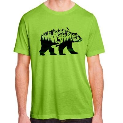 Bear Forest Deer Wilderness Mountains Adult ChromaSoft Performance T-Shirt