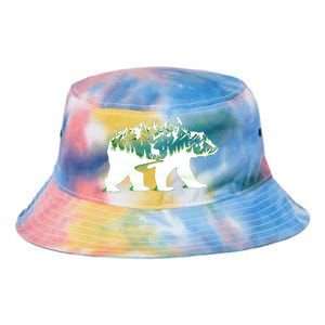 Bear Forest Deer Wilderness Mountains Tie Dye Newport Bucket Hat