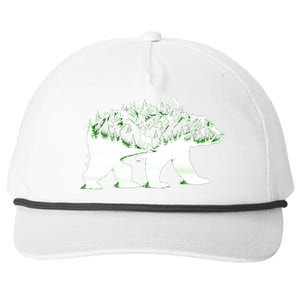 Bear Forest Deer Wilderness Mountains Snapback Five-Panel Rope Hat