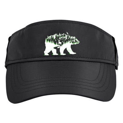 Bear Forest Deer Wilderness Mountains Adult Drive Performance Visor