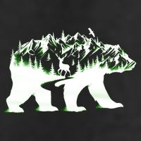 Bear Forest Deer Wilderness Mountains Adult Drive Performance Visor