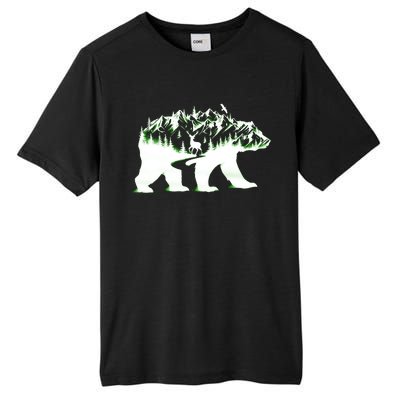 Bear Forest Deer Wilderness Mountains Tall Fusion ChromaSoft Performance T-Shirt