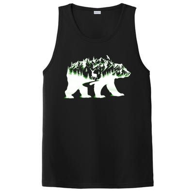 Bear Forest Deer Wilderness Mountains PosiCharge Competitor Tank