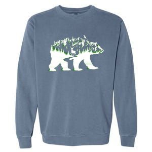 Bear Forest Deer Wilderness Mountains Garment-Dyed Sweatshirt