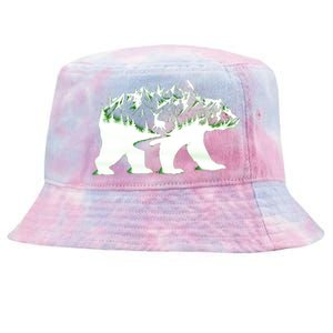 Bear Forest Deer Wilderness Mountains Tie-Dyed Bucket Hat