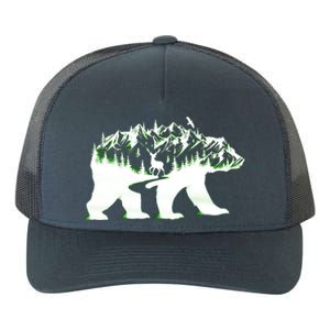 Bear Forest Deer Wilderness Mountains Yupoong Adult 5-Panel Trucker Hat