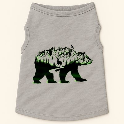 Bear Forest Deer Wilderness Mountains Doggie Tank