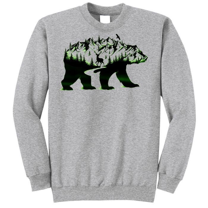 Bear Forest Deer Wilderness Mountains Sweatshirt