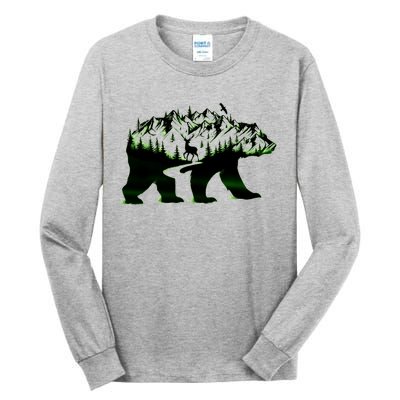 Bear Forest Deer Wilderness Mountains Tall Long Sleeve T-Shirt