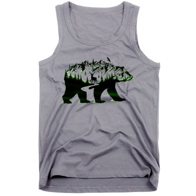 Bear Forest Deer Wilderness Mountains Tank Top