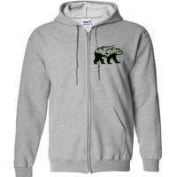 Bear Forest Deer Wilderness Mountains Full Zip Hoodie