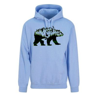 Bear Forest Deer Wilderness Mountains Unisex Surf Hoodie