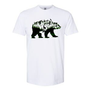 Bear Forest Deer Wilderness Mountains Softstyle CVC T-Shirt