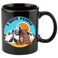 Bear Funny Camping I Hate People 11oz C Handle Ceramic Mug