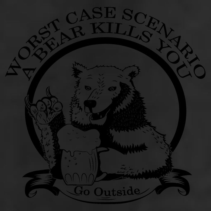 Bear Kills You Worst Scenario Go Outside Golf Towel