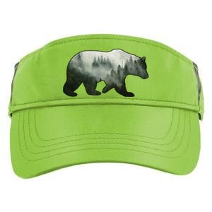 Bear Misty Forest Wilderness Adult Drive Performance Visor