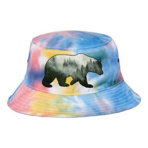 Bear Misty Forest Wilderness Tie Dye Newport Bucket Hat