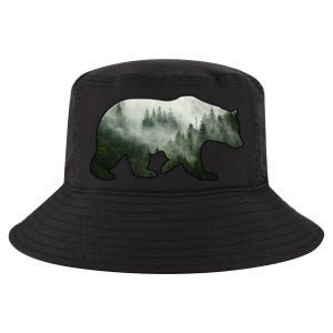 Bear Misty Forest Wilderness Cool Comfort Performance Bucket Hat