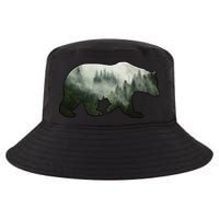 Bear Misty Forest Wilderness Cool Comfort Performance Bucket Hat