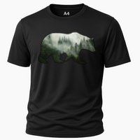 Bear Misty Forest Wilderness Cooling Performance Crew T-Shirt