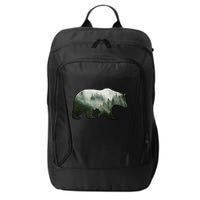 Bear Misty Forest Wilderness City Backpack