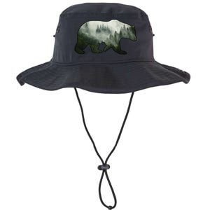 Bear Misty Forest Wilderness Legacy Cool Fit Booney Bucket Hat