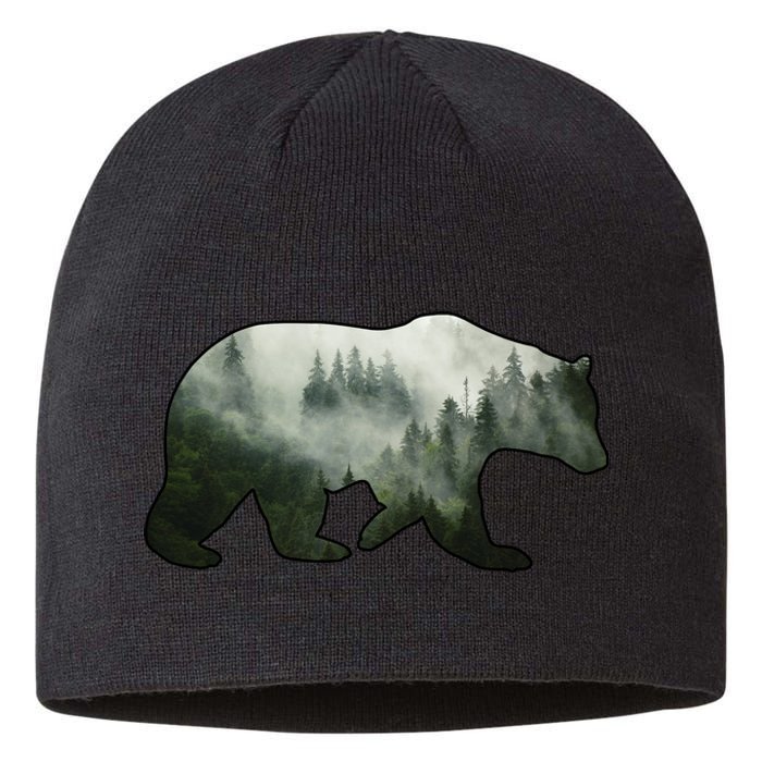 Bear Misty Forest Wilderness Sustainable Beanie