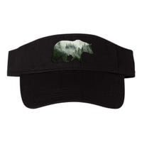 Bear Misty Forest Wilderness Valucap Bio-Washed Visor