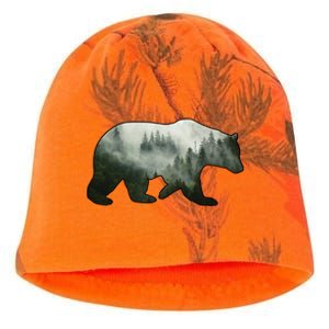 Bear Misty Forest Wilderness Kati - Camo Knit Beanie