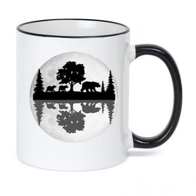 Bear Moon Wilderness 11oz Black Color Changing Mug