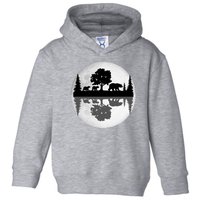 Bear Moon Wilderness Toddler Hoodie