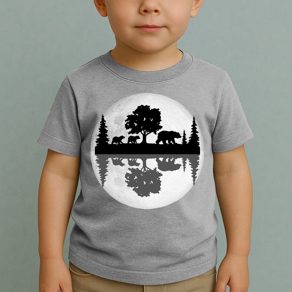 Bear Moon Wilderness Toddler T-Shirt