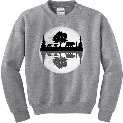 Bear Moon Wilderness Kids Sweatshirt