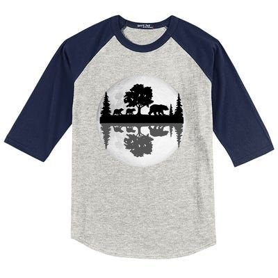 Bear Moon Wilderness Kids Colorblock Raglan Jersey