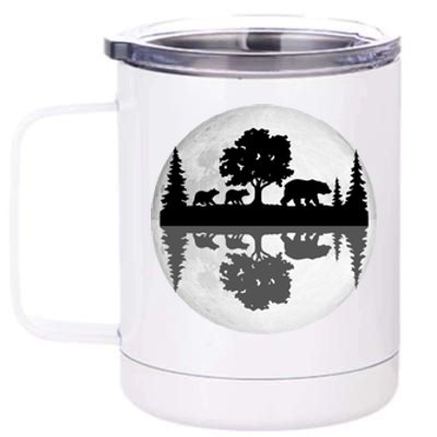 Bear Moon Wilderness 12 oz Stainless Steel Tumbler Cup