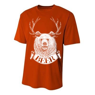 Bear Plus Deer Equals BEER  Performance Sprint T-Shirt