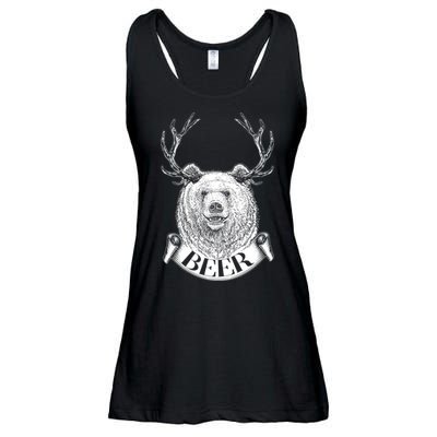 Bear Plus Deer Equals BEER  Ladies Essential Flowy Tank