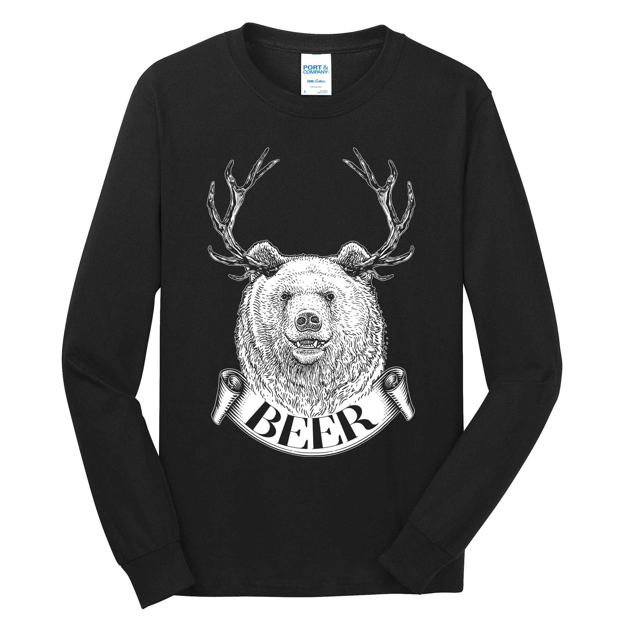 Bear Plus Deer Equals BEER  Tall Long Sleeve T-Shirt