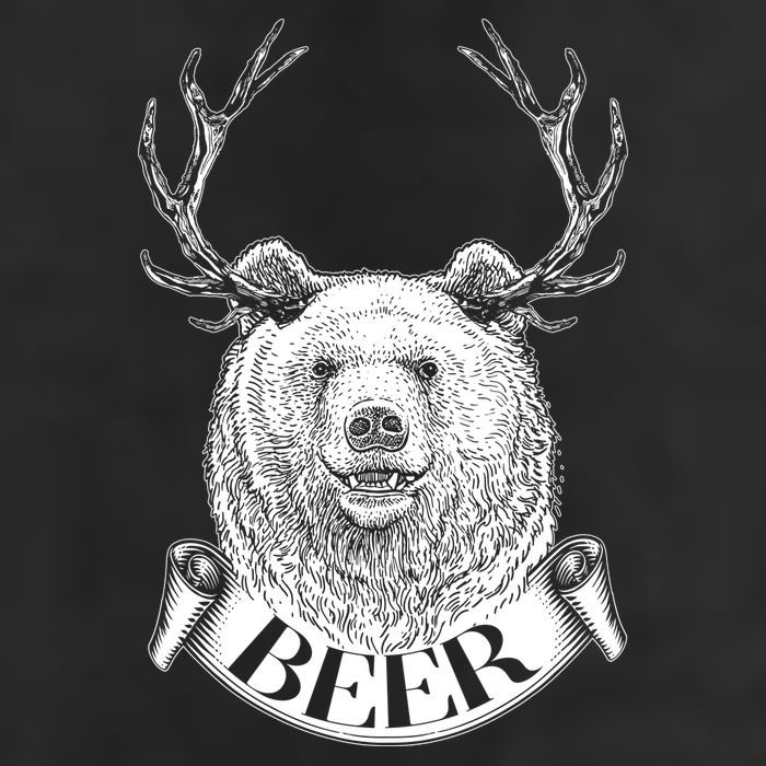Bear Plus Deer Equals BEER  Golf Towel