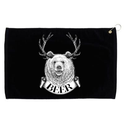 Bear Plus Deer Equals BEER  Grommeted Golf Towel