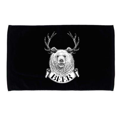 Bear Plus Deer Equals BEER  Microfiber Hand Towel