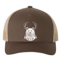 Bear Plus Deer Equals BEER  Yupoong Adult 5-Panel Trucker Hat